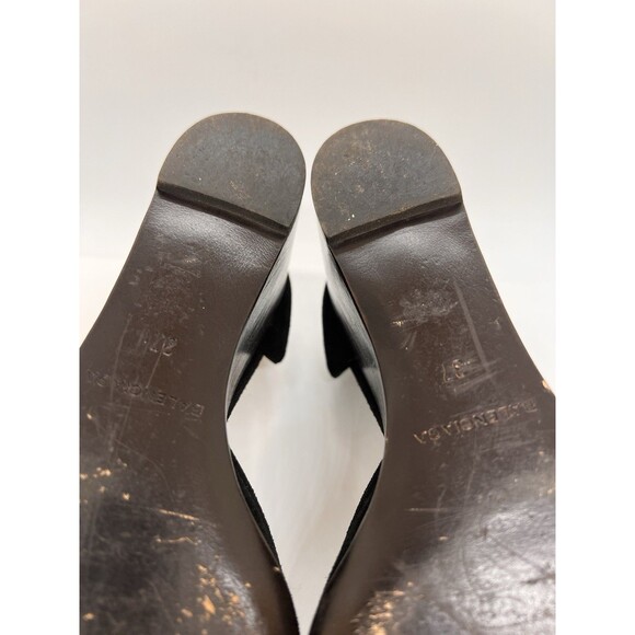Balenciaga D'Orsay Wedge Heels Black Suede 37 - Picture 11 of 16